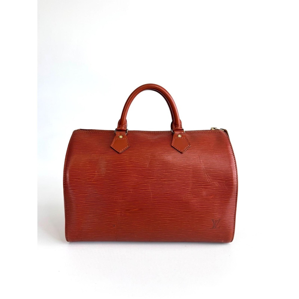 Louis Vuitton Speedy 30 Kenyan Brown Epi Leather Vintage Satchel Bag 1985-2012 - Picture 4 of 12